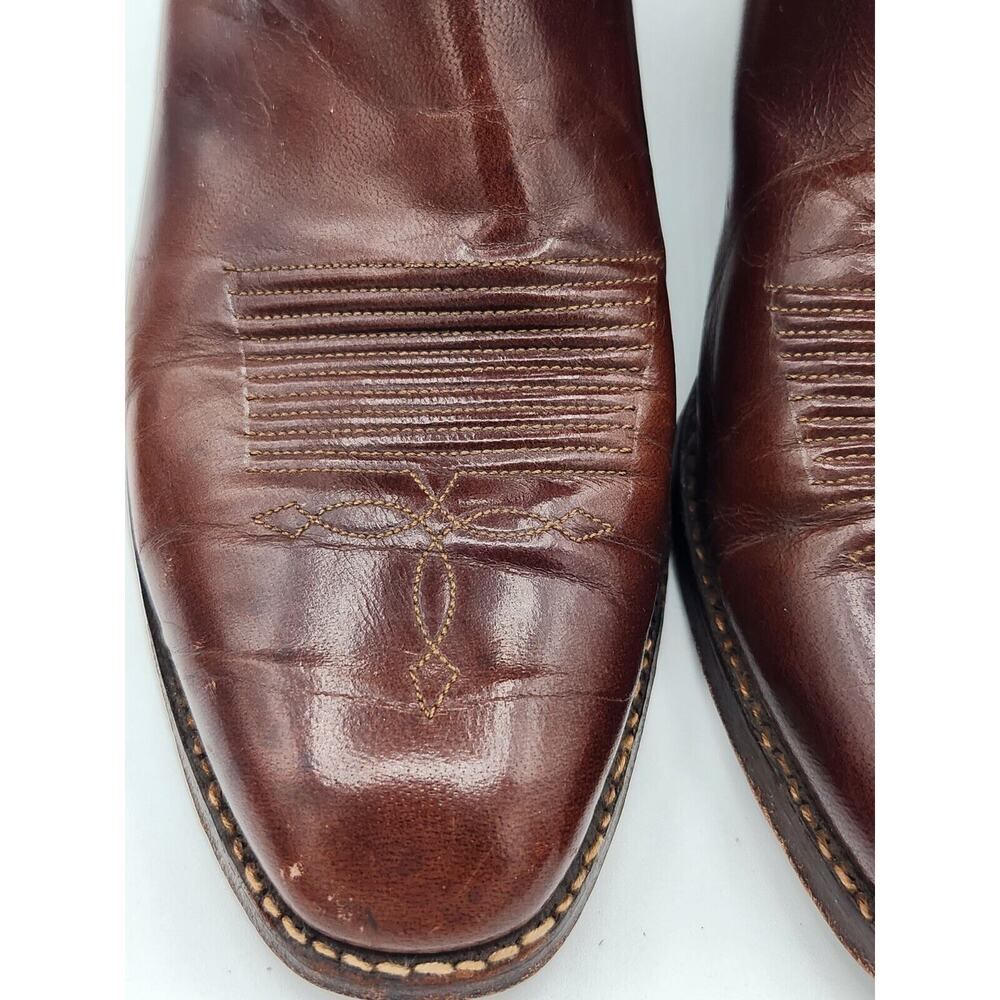 Vintage Dan Post Brown Cowboy Western Boots 6683 Mens Sz 9 D - Picture 11 of 15